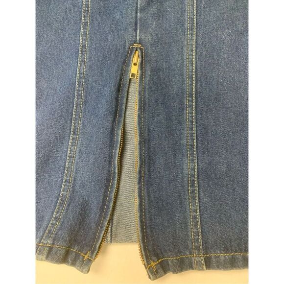 Vintage Denim High Waisted Skirt - Picture 3 of 10